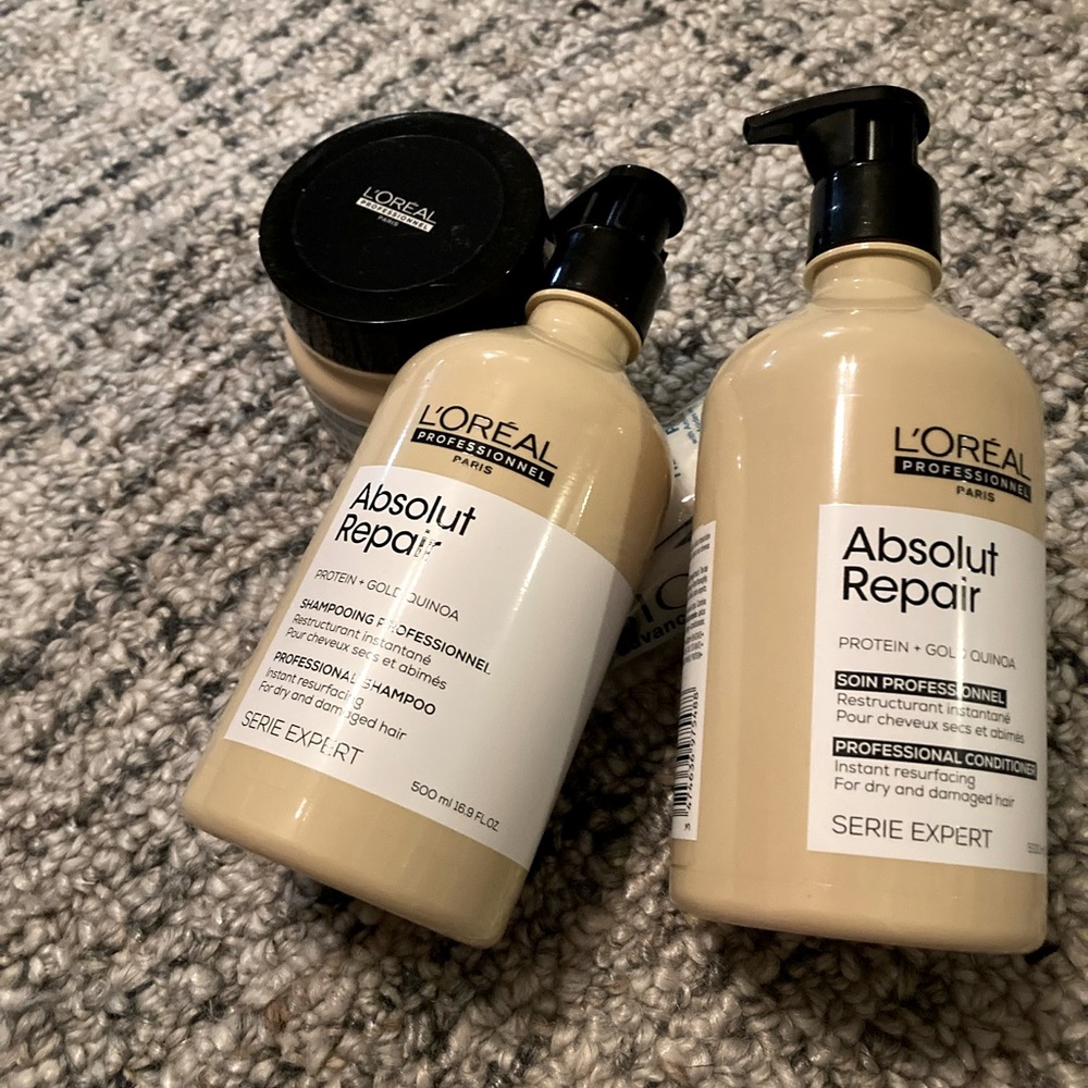 Bundle of L’Oreal Professional Absolut Repair products for daily use